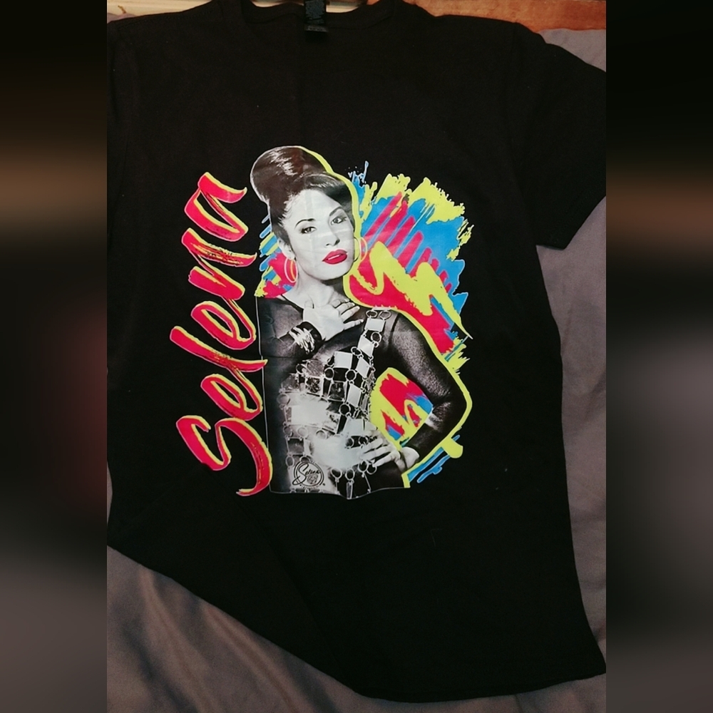 Gildan Black Tee with Colorful Graphic